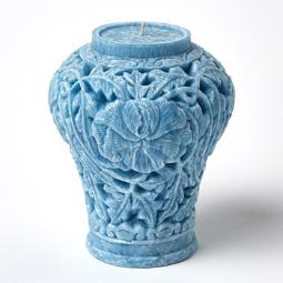 牡丹唐草文壺のアロマキャンドル
